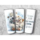 Tumbler „Bester Opa der Welt“ – Thermobecher mit Eisbären-Motiv – 590 ml