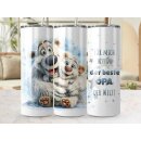 Tumbler „Bester Opa der Welt“ – Thermobecher mit Eisbären-Motiv – 590 ml