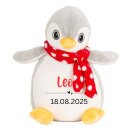 Personalisiertes Pinguin-Kuscheltier mit Schal –...
