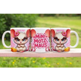 Tasse „Mini Motzmaus“ – süß, frech & mit Käse im Blick!
