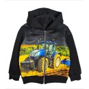 S&C Kinder-Sweatjacke „Traktor in Blau“...