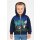 S&C Kinder-Sweatjacke „Blauer Traktor auf der Wiese“ TJ07 – Kapuzenjacke mit Fotoprint