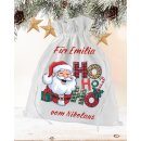 Personalisierter Nikolaus Geschenkbeutel „Ho Ho...