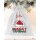 Personalisierter Geschenkbeutel Weihnachten – Merry Christmas mit Weihnachtsmütze & Namen
