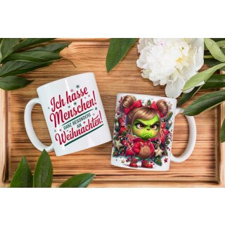 Lustige Weihnachtstassen – Ich hasse Menschen ganz besonders an Weihnachten
