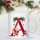 Personalisierte Weihnachtstasse mit Anfangsbuchstaben & Namen – Weihnachtsmotiv mit Santa & Schneemann