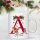 Personalisierte Weihnachtstasse mit Anfangsbuchstaben & Namen – Weihnachtsmotiv mit Santa & Schneemann