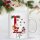 Personalisierte Weihnachtstasse mit Anfangsbuchstaben & Namen – Weihnachtsmotiv mit Santa & Schneemann
