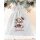 Personalisierter Geschenkbeutel Weihnachten | Bär mit Schleife & Name | Stoffbeutel für Geschenke & Deko