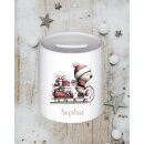 Personalisierte Spardose Weihnachten | Bär auf...
