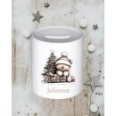 Personalisierte Spardose Weihnachten | Teddy mit...