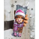 Weihnachtlicher Thermobecher | Edelstahl Tumbler mit...