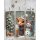 Weihnachtlicher Thermobecher | Edelstahl Tumbler mit Kalb, Schneemann & Latte-Motiv | Doppelwandig, 590 ml