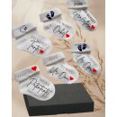 Babyankündigung in Geschenkbox | Bedruckte Babysocke zur Schwangerschaftsverkündung | „Du wirst Papa / Oma / Opa / Tante / Onkel / Patentante …“ Du wirst Papa 2026