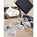 Babyankündigung in Geschenkbox | Bedruckte Babysocke...