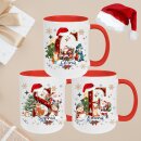 Personalisierte Weihnachtstasse mit Buchstabe & Name...
