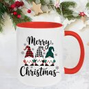 Weihnachtstasse „Merry Christmas“ mit drei...