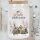 Keksdose „Mit Liebe gebacken“ | Winterhaus-Design mit Bambusdeckel