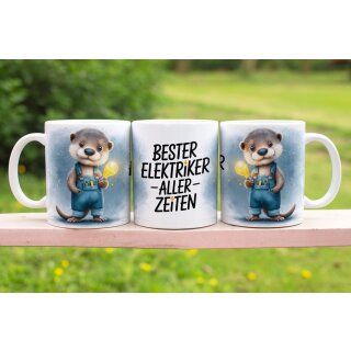 Tasse „Bester Elektriker aller Zeiten“ – Geschenk für Elektriker & Technikfans