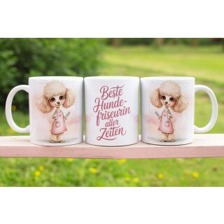 Tasse „Beste Hundefriseurin aller Zeiten“ – Geschenkidee für Groomerinnen & Hundefans