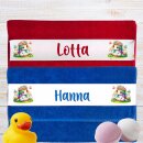 Personalisiertes Handtuch mit Einhorn-Motiv und Namen...