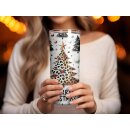 Tumbler Merry Christmas mit Leopardenbaum –...