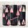 Tumbler Merry Christmas – Rosa-Schwarzes Design mit Weihnachtsbäumen, Edelstahlbecher 590 ml