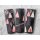 Tumbler Merry Christmas – Rosa-Schwarzes Design mit Weihnachtsbäumen, Edelstahlbecher 590 ml
