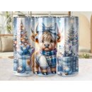 Tumbler Winterkälbchen – Edelstahlbecher 590...