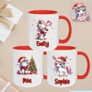 Personalisierte Weihnachtstasse Einhorn – 5...