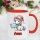 Personalisierte Weihnachtstasse Einhorn – 5 zauberhafte Motive zur Auswahl Merry Christmas Tafel