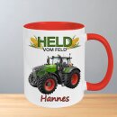 Personalisierte Tasse „Held vom Feld“ –...