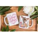 Lieblingskollegin Tasse – Reh mit Blumen | Geschenk...