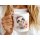Personalisierte Renten-Tasse – „Alles Gute für die Rente“ – Süßes Faultier mit Blumenstrauß – Geschenk zum Ruhestand