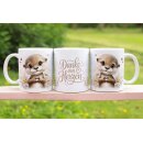 Keramiktasse „Danke von Herzen“ –...