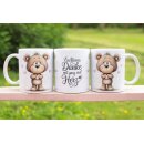 Keramiktasse „Ein kleines Danke“ –...
