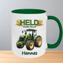 Personalisierte Keramiktasse „Held vom Feld“...