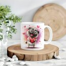 Hundetasse „Mein Herz gehört einem Mops“...