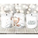 Spardose „Zur Geburt“ mit Teddybär...