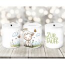 Spardose „Zur Taufe“ mit Lamm –...