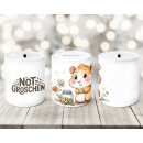 Spardose „Notgroschen“ mit Hamster –...