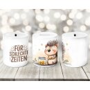 Spardose „Für schlechte Zeiten“ mit Igel...