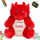 Personalisierter Kuscheldrache „Schulkind“...