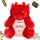 Personalisierter Kuscheldrache „Schulkind“ mit Namen & Einschulungsjahr – Kuscheltier zur Einschulung, ca. 26 cm