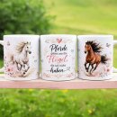 Pferde-Tasse „Pferde geben uns die Flügel, die...