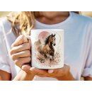 Pferde-Tasse „Wo Freiheit beginnt, da findet die...