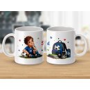 Schulkind Tasse Fußball – Team Schulkind | Geschenk zur Einschulung für kleine Fußballfans
