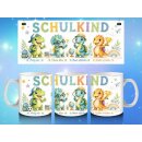 Schulkind Tasse Dinosaurier – Pastell-Dino Motiv |...