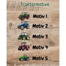 Personalisierte Kindersocken mit Traktor & Namen – Bio-Baumwolle – verschiedene Traktormotive & Farben weiß 32-36 Traktor 5