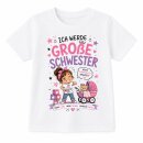 Kinder T-Shirt „Ich werde große Schwester“ 128